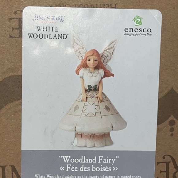 New SEALED Jim Shore Woodland Fairy Mushroom Skirt Figurine enesco - Picture 3 of 6